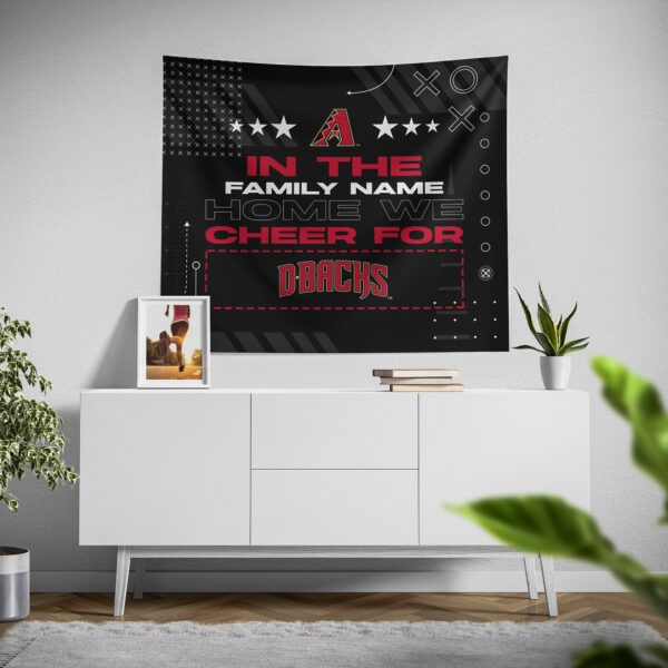 Custom Arizona Diamondbacks Cheer Tapestry – Personalized Sports Decor