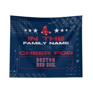 Custom Boston Red Sox Cheer Tapestry - Personalized Fan Decor