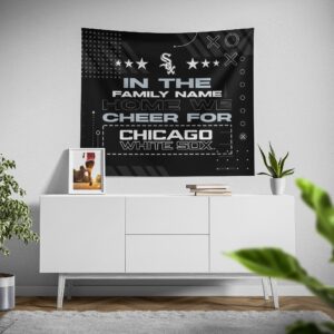 Custom Chicago White Sox Cheer Tapestry – Personalized Sports Decor