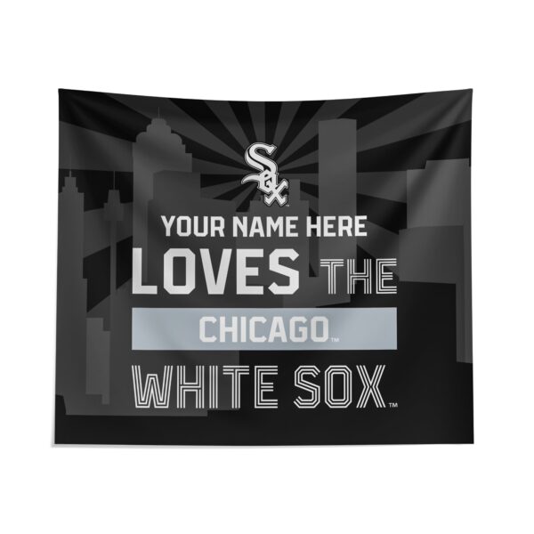 Custom Chicago White Sox Skyline Tapestry – Personalized MLB Wall Decor