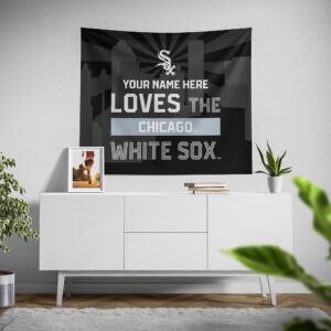 Custom Chicago White Sox Skyline Tapestry – Personalized MLB Wall Decor