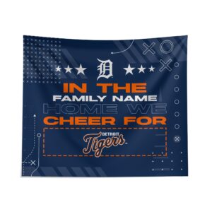 Custom Detroit Tigers Cheer Tapestry - Personalized Wall Decor