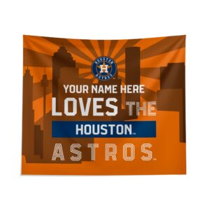 Houston Astros Skyline Tapestry - Personalized Custom Decor for Fans