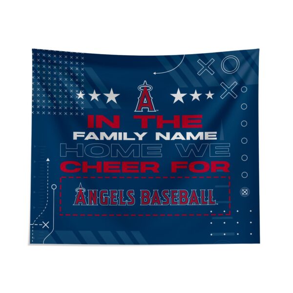 Custom Los Angeles Angels Cheer Tapestry – Personalized Fan Decor