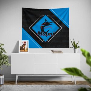 Official Miami Marlins Boxed Tapestry – Perfect for Fans!