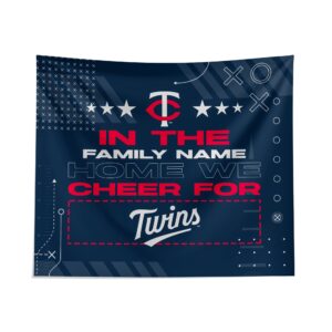 Custom Minnesota Twins Cheer Tapestry - Personalized Team Decor