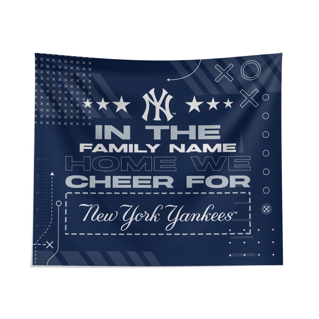 New York Yankees Cheer Tapestry Personalized Custom Fan Art