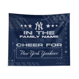 New York Yankees Cheer Tapestry Personalized Custom Fan Art