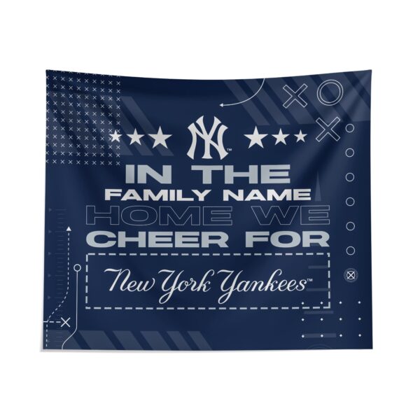 New York Yankees Cheer Tapestry Personalized Custom Fan Art