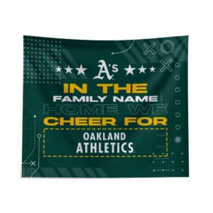 Custom Oakland Athletics Cheer Tapestry - Personalized Fan Decor