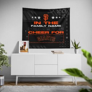 Personalized San Francisco Giants Cheer Tapestry – Custom Fan Decor