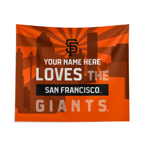 Custom San Francisco Giants Skyline Tapestry – Personalized Wall Decor