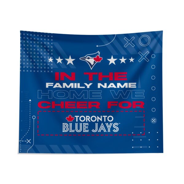 Custom Toronto Blue Jays Cheer Tapestry – Personalized Fan Decor