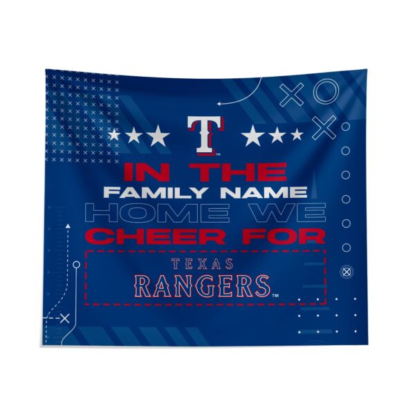 Custom Texas Rangers Cheer Tapestry – Personalized Sports Fan Decor