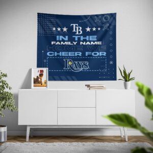 Custom Tampa Bay Rays Cheer Tapestry – Personalized Sports Wall Decor
