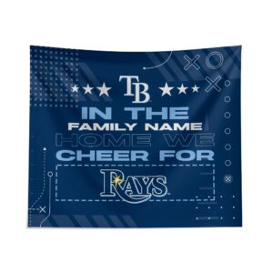 Custom Tampa Bay Rays Cheer Tapestry - Personalized Sports Wall Decor