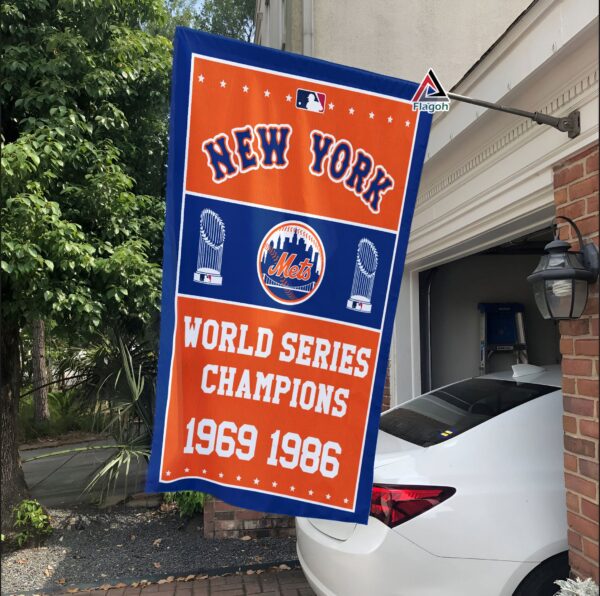 New York Mets World Series Champions Flag – MLB Premium Flag
