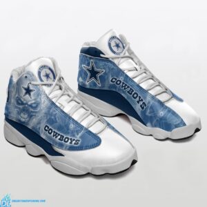 Dallas Cowboys Jordan 13 Blue Skull: Official NFL Edition Sneakers