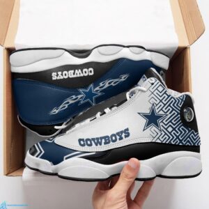 Dallas Cowboys Jordan 13 Football Sneakers – Official Cowboys Sport Shoes
