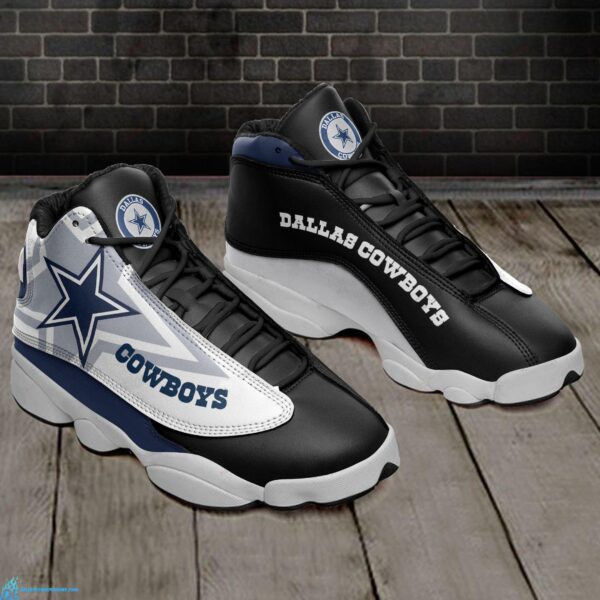 Custom Dallas Cowboys Jordan 13 Black Star Shoes – Limited Edition