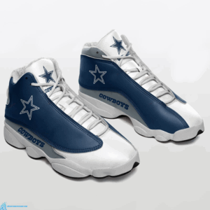 Dallas Cowboys Jordan 13 Blue Sneakers: Sleek and Stylish NFL Footwear
