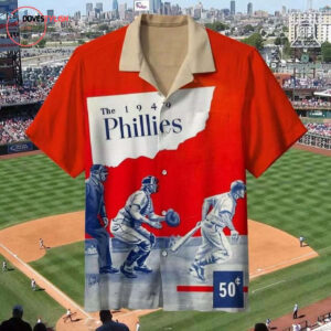 Vintage 1949 Philadelphia Phillies Hawaiian Shirt - Limited Edition Fan Apparel