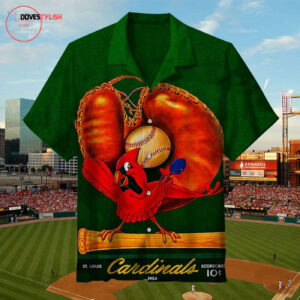 Vintage 1954 Saint Louis Cardinals Hawaiian Shirt - Retro MLB Baseball Fan Gear