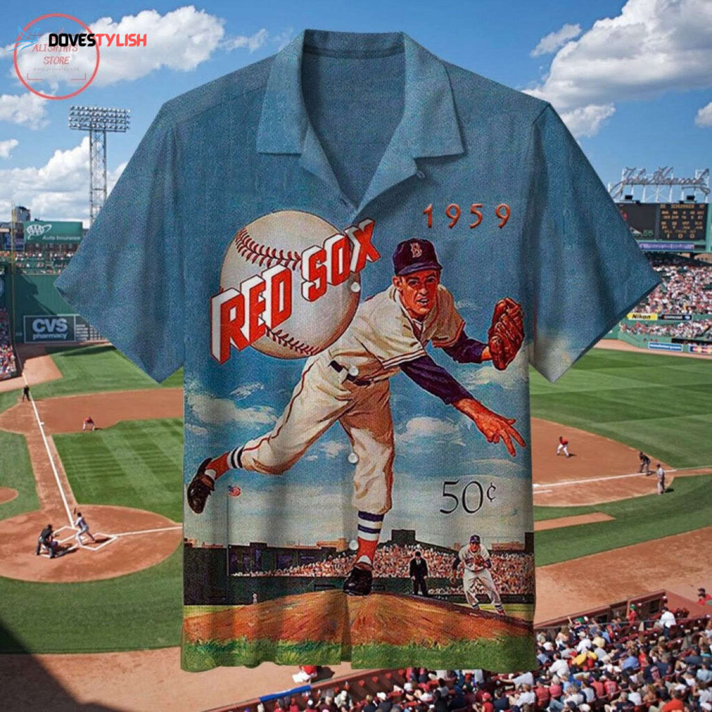 Vintage 1959 Boston Red Sox Hawaiian Shirt – Retro MLB Fan Apparel