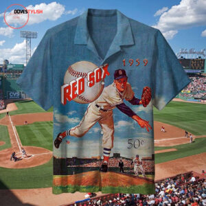 Vintage 1959 Boston Red Sox Hawaiian Shirt - Retro MLB Fan Apparel