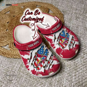 3d Printed St Louis Cardinals Red Clogs Gift for Men Women