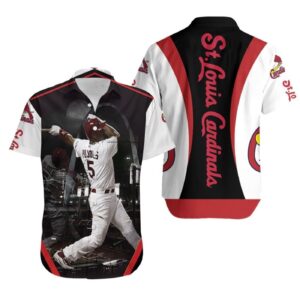 Albert Pujols St Louis Cardinals Legend Busch Stadium Fan Hawaiian Shirt