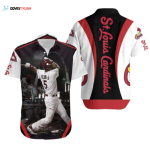Albert Pujols St Louis Cardinals Legend Busch Stadium Fan Hawaiian Shirt