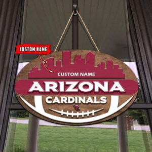 Arizona Cardinals 2 Layers Wooden Sign – Home Decor Gift