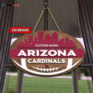 Arizona Cardinals 2 Layers Wooden Sign - Home Decor Gift