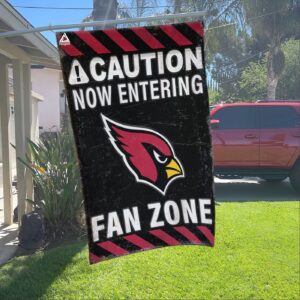 Arizona Cardinals Fan Zone Flag, NFL Welcome Sport Flag – House Garden Decor Gift