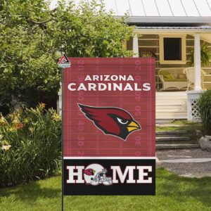 Arizona Cardinals Football Flag, Big Red Mascot Personalized Football Fan Welcome Flags, Custom Family Name NFL Premium Decor – House Garden Decor Gift