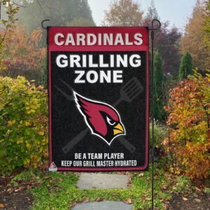 Arizona Cardinals Grilling Zone Flag, Cardinals Football Fans BBQ Flag – House Garden Decor Gift