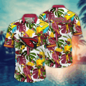 Arizona Cardinals NFL Flower Hawaii Shirt  For Fans, Summer Football Shirts
