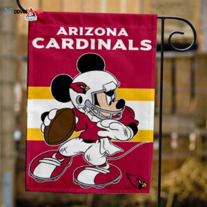 Arizona Cardinals x Mickey Football Flag, NFL Premium Flag - House Garden Decor Gift