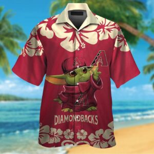 Arizona Diamondbacks Baby Yoda Hawaiian Shirt Set – Men Women Kids