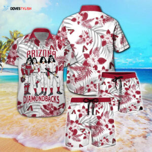 Arizona Diamondbacks & Kiss Hawaiian Shirt - Official MLB Merchandise