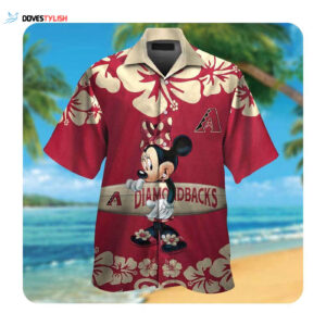 Arizona Diamondbacks Minnie Mouse Hawaiian Shirt - Summer Button-Up for Men and Women