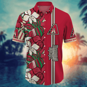 Arizona Diamondbacks MLB Flower Hawaii Shirt   For Fans, Summer Football Shirts