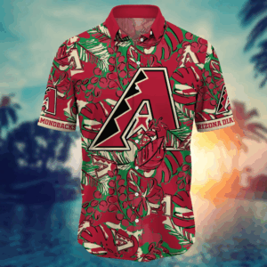Arizona Diamondbacks MLB Flower Hawaii Shirt   For Fans, Summer Football Shirts