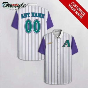 Custom Arizona Diamondbacks White Hawaiian Shirt - Personalized MLB Fan Gear