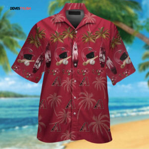 Arizona Diamondbacks Tropical Aloha Hawaiian Shirt Set - Men Women Kids
