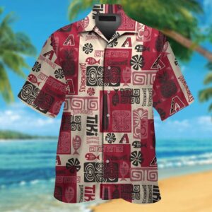 Arizona Diamondbacks Aloha Hawaiian Shirt Set – Short Sleeve Button Up for Men Women Kids