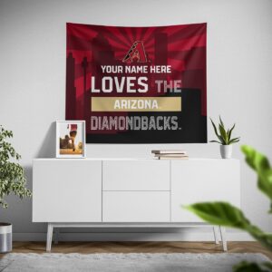 Custom Arizona Diamondbacks Skyline Tapestry – Personalized Decor for Fans