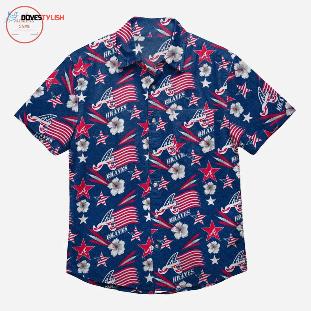 Authentic Atlanta Braves Americana Hawaiian Shirt – Limited Edition