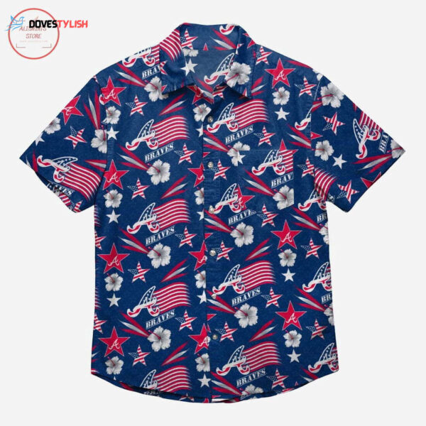 Authentic Atlanta Braves Americana Hawaiian Shirt – Limited Edition